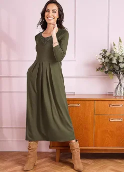 Together! Together Lace Trim Jersey Dress