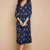 Together! Together Navy Stamp Print Jersey Pocket Dress -Deals Glam Jiva Store Together Navy Stamp Print Jersey Pocket Dress61R078FRSP W04