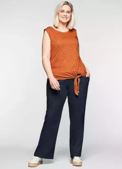 Sheego Wide Elasticated Trousers -Deals Glam Jiva Store Wide Elasticated Trousers47J714FRSP W05