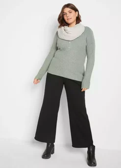 Wide Leg Ponte Trousers