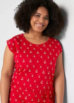 Bonprix Anchor Print Jersey Dress