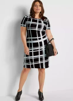 Bonprix Checked Jersey Dress