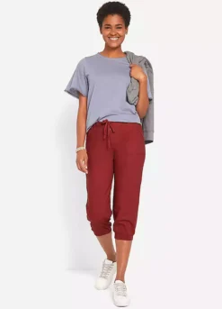 Bonprix Cropped Linen Trousers -Deals Glam Jiva Store bonprix Cropped Linen Trousers941930FRSP W04