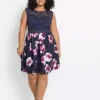 Bonprix Floral Skater Dress