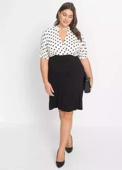 Bonprix Jersey Polka Dot Dress