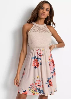 Bonprix Lace Bodice Floral Dress -Deals Glam Jiva Store bonprix Lace Bodice Floral Dress911526FRSP