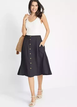 Deals Glam Jiva Store -Deals Glam Jiva Store bonprix Linen Skirt928923FRSP W04
