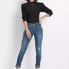 Bonprix Petite Turn-Up Skinny Jeans