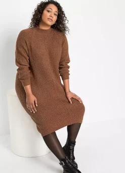 Bonprix Ribbed Knitted Dress