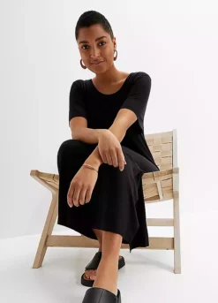 Bonprix Short Sleeve Jersey Midi Dress -Deals Glam Jiva Store bonprix Short Sleeve Jersey Midi Dress937419FRSP W03