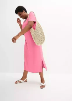 Bonprix Short Sleeve Jersey Midi Dress