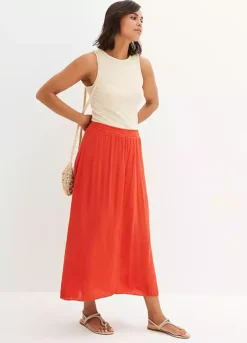Bonprix Smocked Maxi Skirt