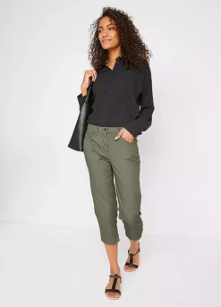 Bonprix Stretchy Cropped Trousers -Deals Glam Jiva Store bonprix Stretchy Cropped Trousers912668FRSP W04