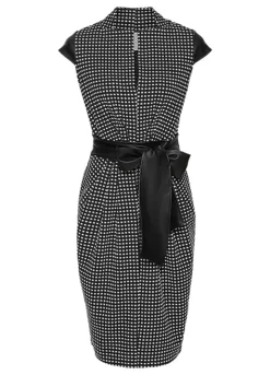 Bonprix Tie Waist Checked Dress