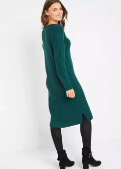Bonprix V-Neck Knitted Dress
