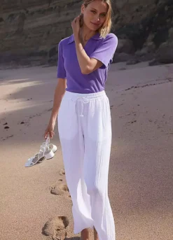 Bonprix Wide Leg Cotton Palazzo Trousers -Deals Glam Jiva Store bonprix Wide Leg Cotton Palazzo Trousers975972FRSL